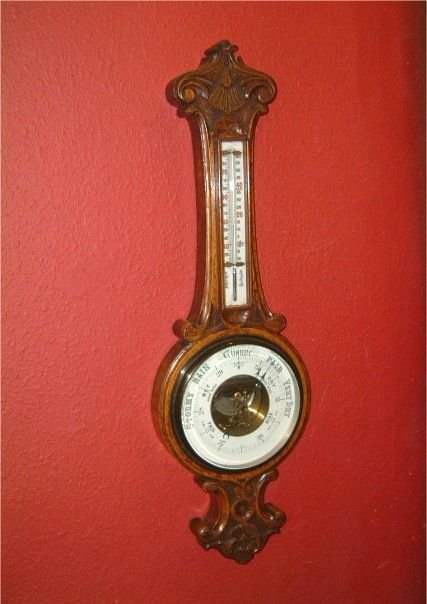 Edwardian Oak Cased Barometer