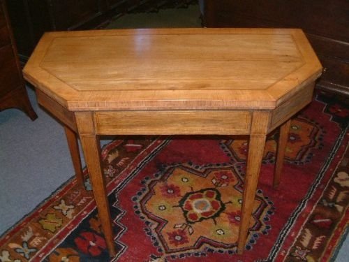 Regency Pale Mahogany Inlaid Card Table