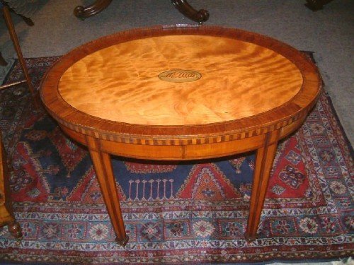 George 3rd Satinwood Inlaid Occasional Table
