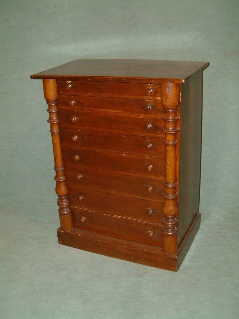 Small Wellington Chest Collectors Cabinet