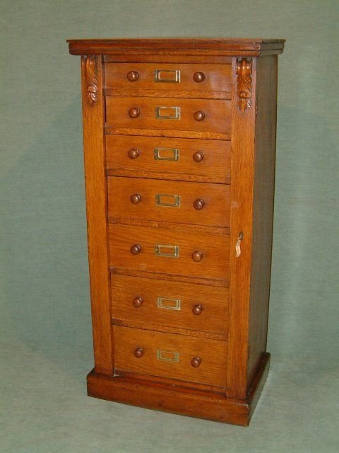 19th Century Oak Wellington Chest