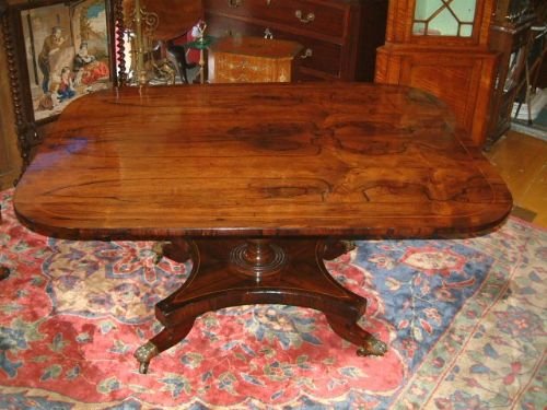 Regency Period Rosewood & Inlaid Breakfast Table of Good Size & Proportions
