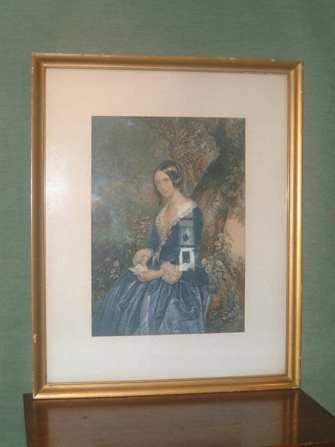 Baxter Print 19th Century “The Day Before Marriage”