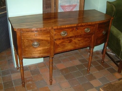 George 3rd Mahogany Breakfront Sideboard