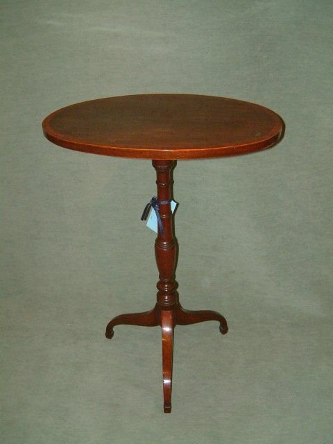 Edwardian Sheraton Revival Mahogany & Inlaid Wine Table