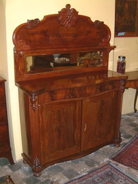 Victorian Mahogany Chiffonier Sideboard