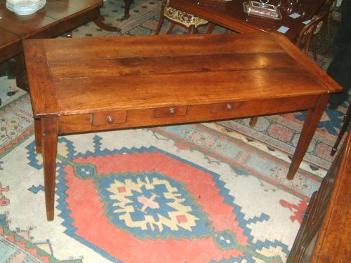 19th Century French Provincial Cherry Wood Dining Table