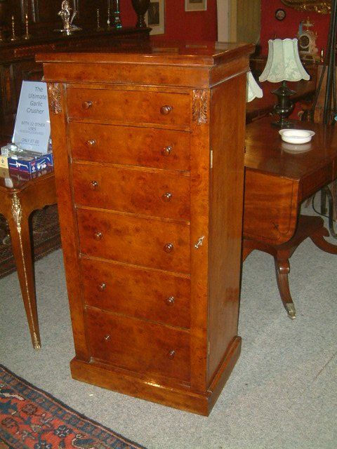 Victorian Oak & Burr Elm Wellington Chest