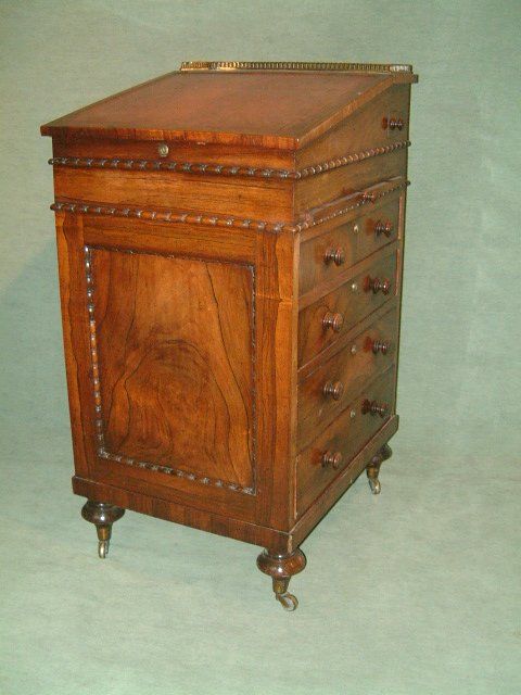 Regency Period Rosewood Sliding Top Davenport