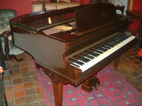 Mahogany Baby Grand Piano by Monington & Weston London No:56694