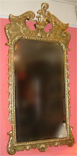 George 2nd Style Giltwood Mirror C.1940