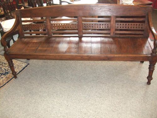 19th Century Colonial Hall Bench
