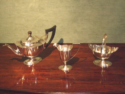 Art Nouveau Silver Tea Set 1908 by Gorham Birmingham
