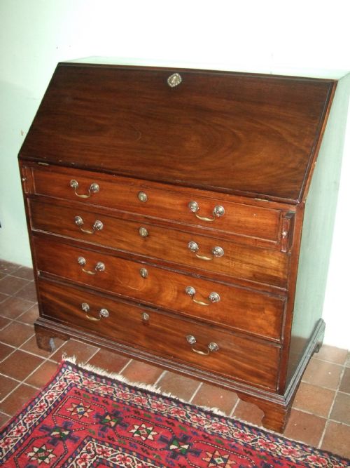 George 3rd Mahogany Bureau C.1780