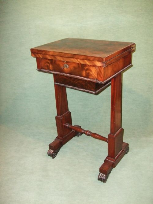 William Ivth Flame Mahogany
games/work Table
