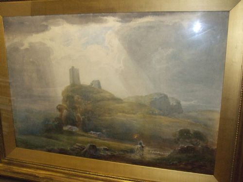 WYCLIFFE EGGINTON 18751951DRIVING HOME THE SHEEPWATERCOLOUR 47 X 36 OVERALL SIZE - ADDITIONAL PHOTO 1