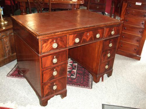 Regency Period Mahogany Pedestal Desk C.1820