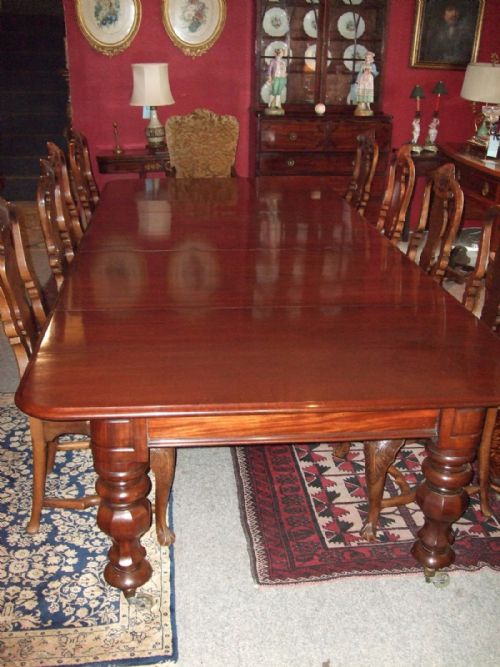 Victorian Mahogany Pull Out Dining Table