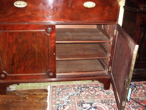 FINE QUALITY MAHOGANY GEORGE3RD SECRETAIRE BOOKCASE WITH SWAN NECK PEDIMENT PROVENANCE LORD GRETTON STAPLEFORD PARK LEICESTERSHIRE - ADDITIONAL PHOTO 4