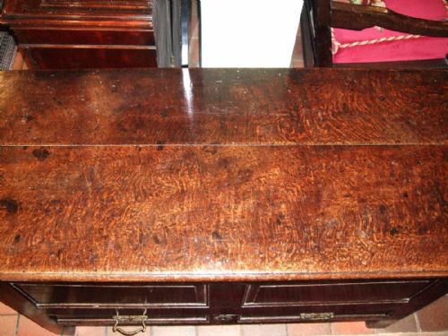 18TH C OAK COFFER MULE CHEST - ADDITIONAL PHOTO 4