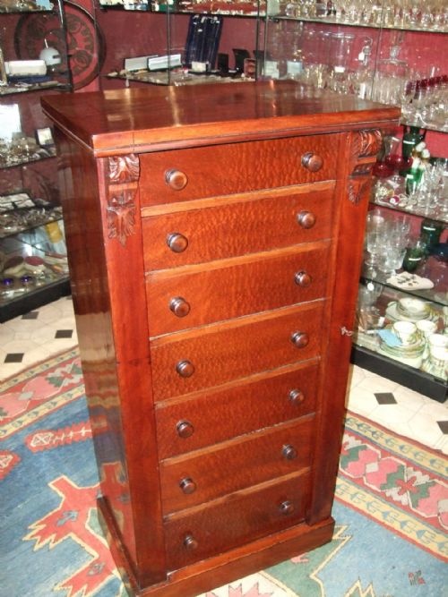 Victorian Mahogany Wellington Chest