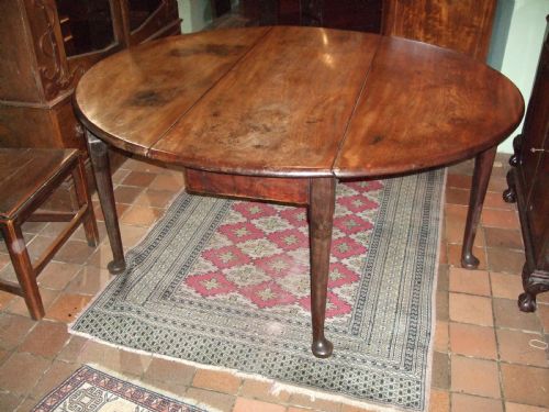 18thc Cuban Mahogany Gateleg Dining Table