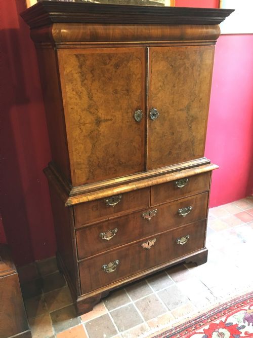 Queen Anne Period Cabinet on Chest of Small Proportions C.1710