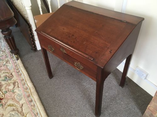 George 3rd Mahogany Writing Desk
with 6 Drawers
