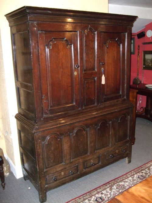 18thc Oak Livery Cupboard