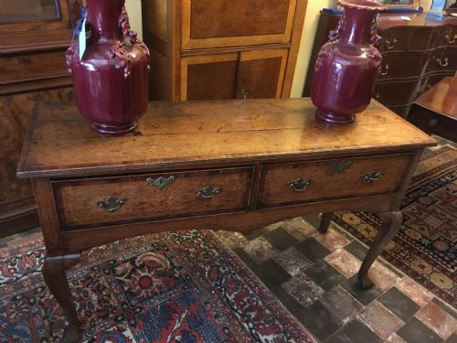 18thc Oak Side Dresser of Small Size