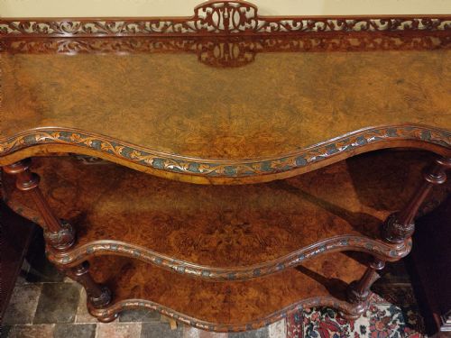MID VICTORIAN BURR WALNUT BUFFET - ADDITIONAL PHOTO 1