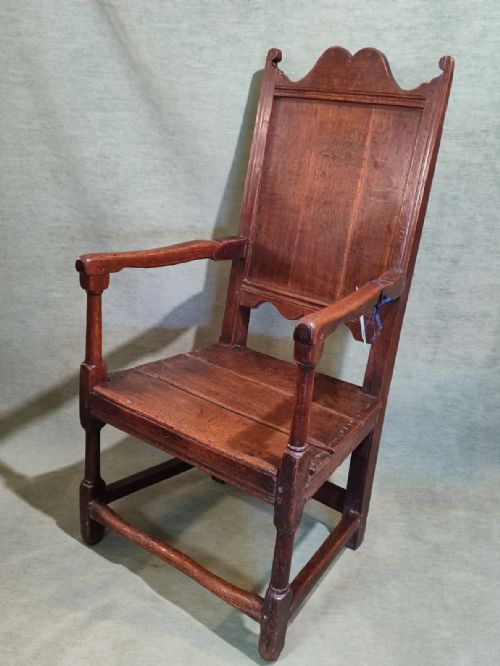 Early18thc Oak Wainscott Chair