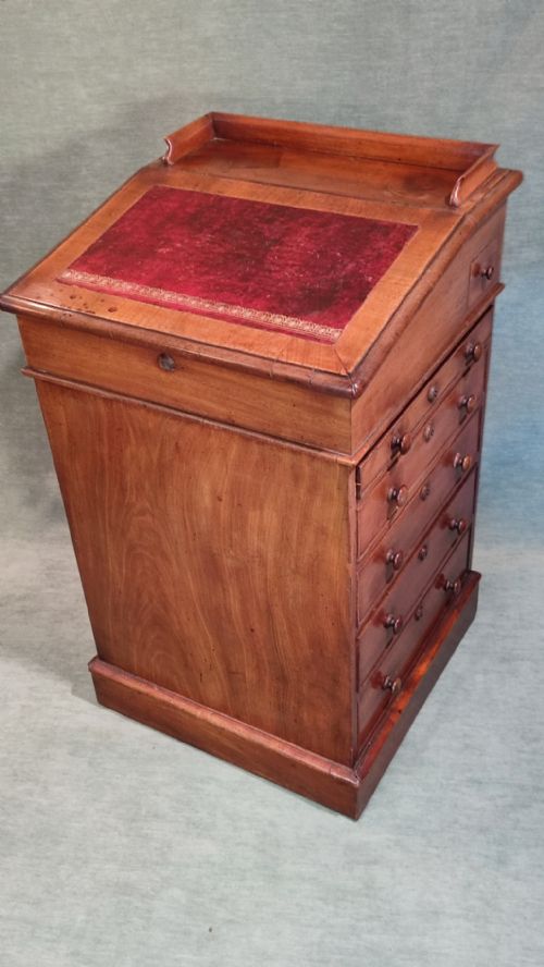 Early 19thc Mahogany Davenport with Sliding Top