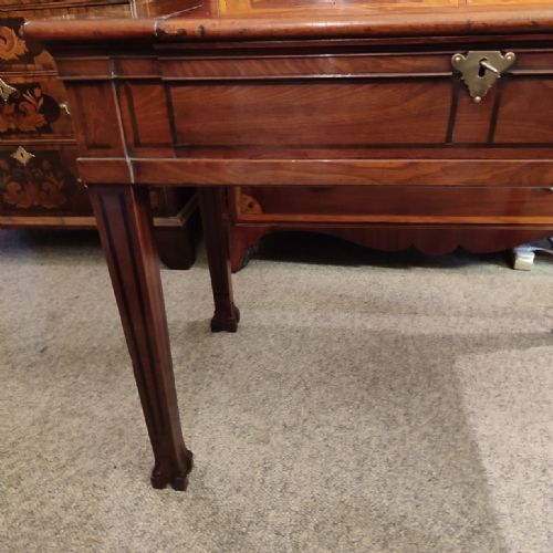 FINE QUALITY METAMORPHIC MAHOGANY INLAID WRITING TABLE 18THC - ADDITIONAL PHOTO 7