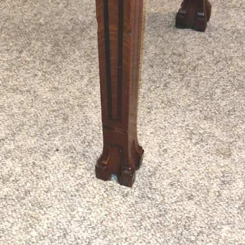 FINE QUALITY METAMORPHIC MAHOGANY INLAID WRITING TABLE 18THC - ADDITIONAL PHOTO 9