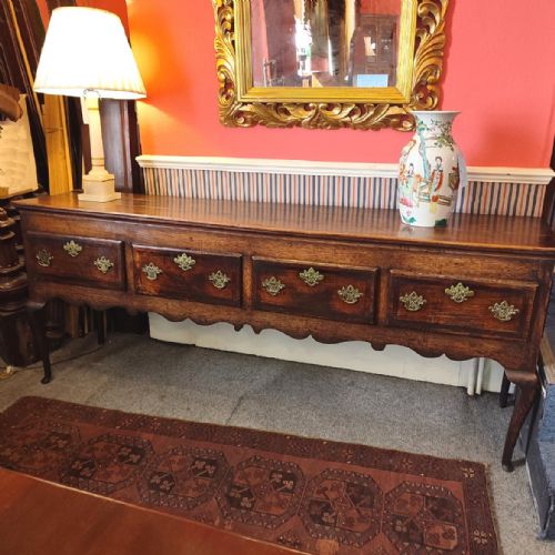 18thc Oak Four Drawer Server/dresser