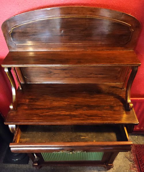 REGENCY SIMULATED ROSEWOOD CHIFFONIER - ADDITIONAL PHOTO 5