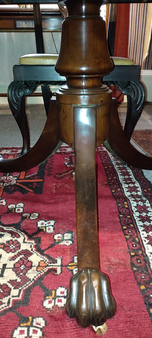 GEORGE 3RD TRIPLE PEDESTAL MAHOGANY DINING TABLE - ADDITIONAL PHOTO 3