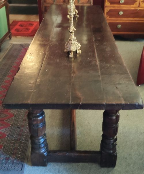 TUDOR PERIOD C15901630 OAK REFECTORY ORIGINAL TOP TO BASE - ADDITIONAL PHOTO 2