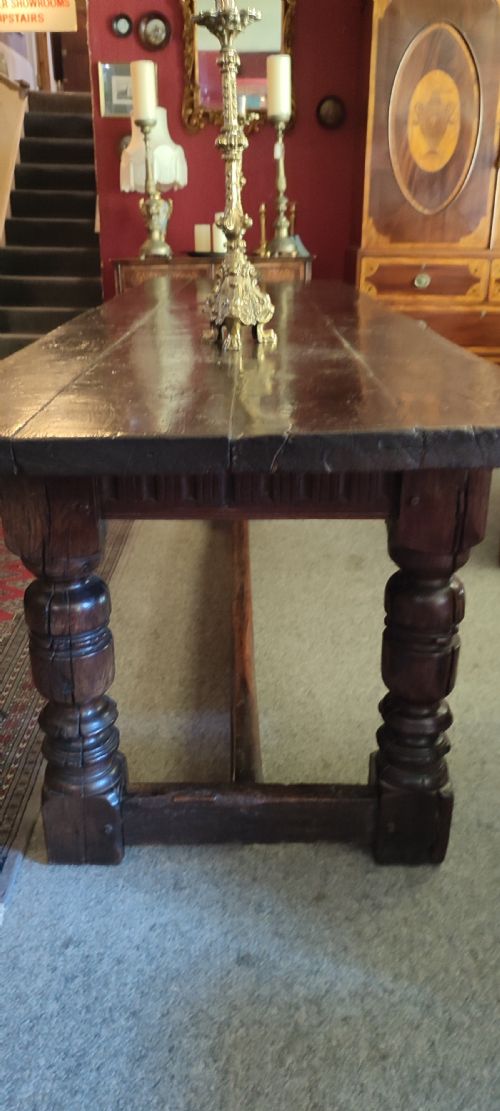 TUDOR PERIOD C15901630 OAK REFECTORY ORIGINAL TOP TO BASE - ADDITIONAL PHOTO 3
