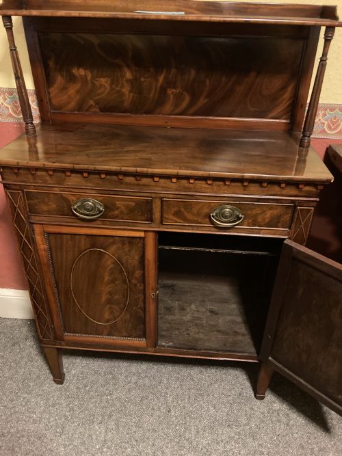 REGENCY MAHOGANY INLAID SIDE CABINET - ADDITIONAL PHOTO 2