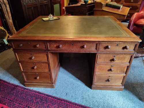 19THC OAK PARTNERS DESK - ADDITIONAL PHOTO 3