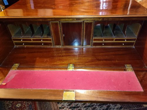 REGENCY PERIOD MAHOGANY SECRETAIRE CHEST - ADDITIONAL PHOTO 1