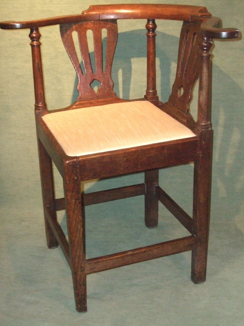 George 3rd Oak Corner Chair