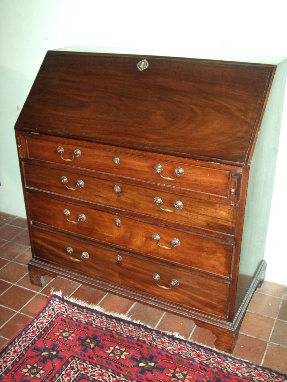 George 3rd Mahogany Bureau C.1780 