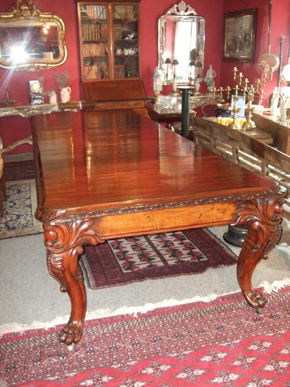 Superb Mahogany Oak & Pollard Oak Extending Dining Table C.1860