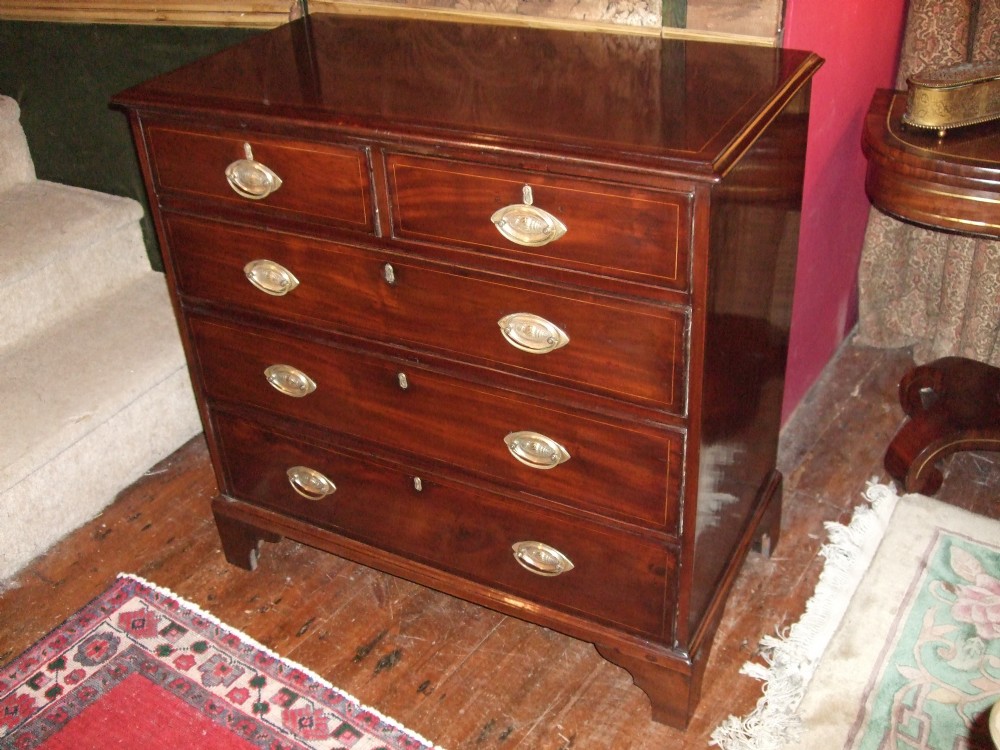 George 3rd 18thC Mahogany Chest of Drawers