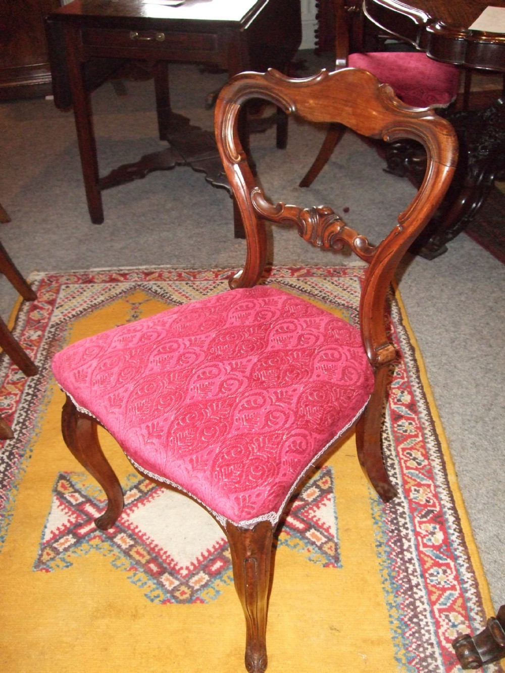 Set of Early Victorian Rosewood Dining Chairs