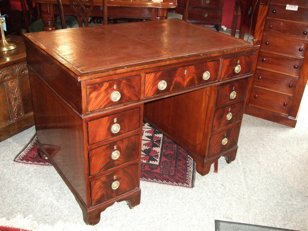 Regency Period Mahogany Pedestal Desk C.1820