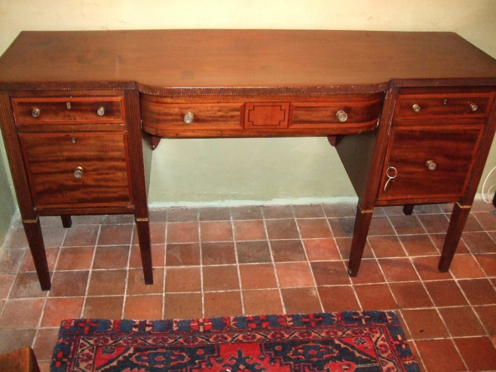 George 3rd Mahogany Inlaid Sideboard